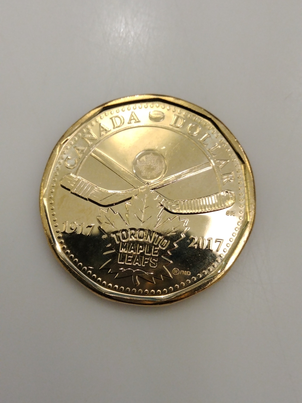 Toronto Maple Leafs Commemorative Coin - Gold Finish